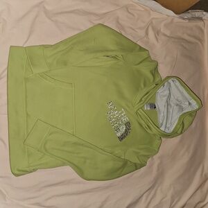 Northface lime green sweatshirt